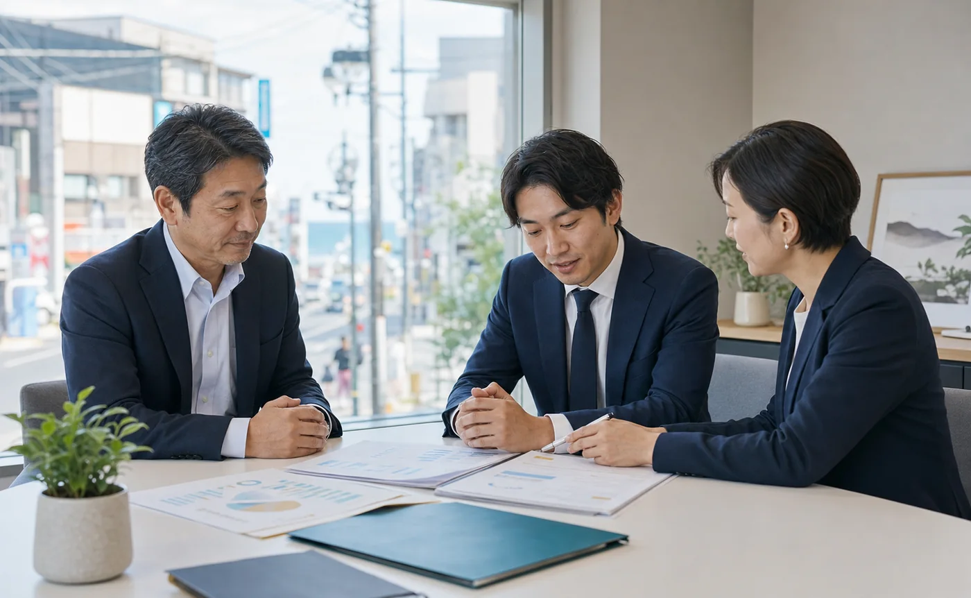地域の事業承継について確認する相談（イメージ）